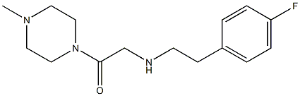 2-{[2-(4-fluorophenyl)ethyl]amino}-1-(4-methylpiperazin-1-yl)ethan-1-one Struktur