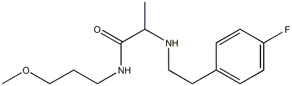 2-{[2-(4-fluorophenyl)ethyl]amino}-N-(3-methoxypropyl)propanamide Struktur