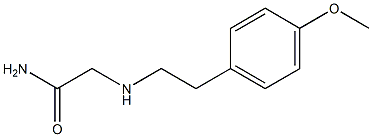 2-{[2-(4-methoxyphenyl)ethyl]amino}acetamide Struktur