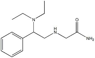 2-{[2-(diethylamino)-2-phenylethyl]amino}acetamide Struktur