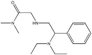 2-{[2-(diethylamino)-2-phenylethyl]amino}-N,N-dimethylacetamide Struktur