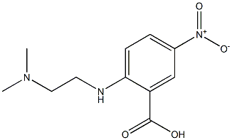 2-{[2-(dimethylamino)ethyl]amino}-5-nitrobenzoic acid Struktur