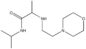 2-{[2-(morpholin-4-yl)ethyl]amino}-N-(propan-2-yl)propanamide Struktur