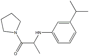 2-{[3-(propan-2-yl)phenyl]amino}-1-(pyrrolidin-1-yl)propan-1-one Struktur