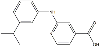 2-{[3-(propan-2-yl)phenyl]amino}pyridine-4-carboxylic acid Struktur