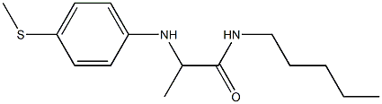 2-{[4-(methylsulfanyl)phenyl]amino}-N-pentylpropanamide Struktur