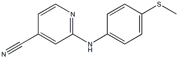 2-{[4-(methylthio)phenyl]amino}isonicotinonitrile Struktur