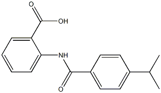 2-{[4-(propan-2-yl)benzene]amido}benzoic acid Struktur