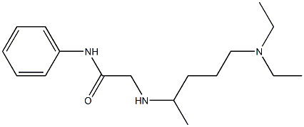 2-{[5-(diethylamino)pentan-2-yl]amino}-N-phenylacetamide Struktur