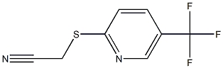 2-{[5-(trifluoromethyl)pyridin-2-yl]sulfanyl}acetonitrile Struktur