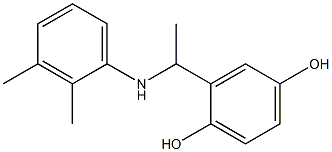 2-{1-[(2,3-dimethylphenyl)amino]ethyl}benzene-1,4-diol Struktur