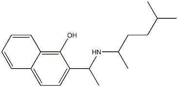 2-{1-[(5-methylhexan-2-yl)amino]ethyl}naphthalen-1-ol Struktur