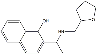 2-{1-[(oxolan-2-ylmethyl)amino]ethyl}naphthalen-1-ol Struktur