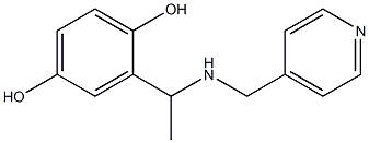 2-{1-[(pyridin-4-ylmethyl)amino]ethyl}benzene-1,4-diol Struktur