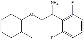 2-{1-amino-2-[(2-methylcyclohexyl)oxy]ethyl}-1,3-difluorobenzene Struktur