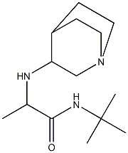 2-{1-azabicyclo[2.2.2]octan-3-ylamino}-N-tert-butylpropanamide Struktur