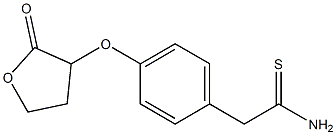 2-{4-[(2-oxooxolan-3-yl)oxy]phenyl}ethanethioamide Struktur