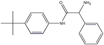 2-amino-N-(4-tert-butylphenyl)-2-phenylacetamide Struktur