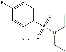 2-amino-N,N-diethyl-4-fluorobenzene-1-sulfonamide Struktur