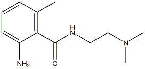 2-amino-N-[2-(dimethylamino)ethyl]-6-methylbenzamide Struktur