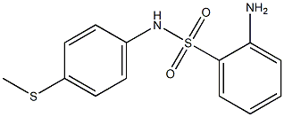 2-amino-N-[4-(methylsulfanyl)phenyl]benzene-1-sulfonamide Struktur