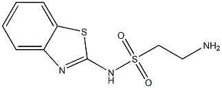 2-amino-N-1,3-benzothiazol-2-ylethanesulfonamide Struktur