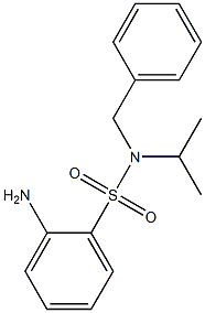 2-amino-N-benzyl-N-(propan-2-yl)benzene-1-sulfonamide Struktur