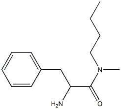 2-amino-N-butyl-N-methyl-3-phenylpropanamide Struktur