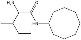 2-amino-N-cyclooctyl-3-methylpentanamide Struktur