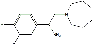 2-azepan-1-yl-1-(3,4-difluorophenyl)ethanamine Struktur