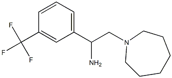 2-azepan-1-yl-1-[3-(trifluoromethyl)phenyl]ethanamine Struktur