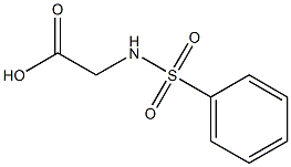 2-benzenesulfonamidoacetic acid Struktur