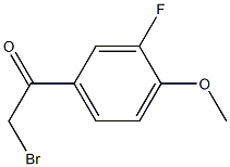 2-bromo-1-(3-fluoro-4-methoxyphenyl)ethan-1-one Struktur