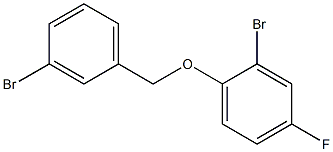 2-bromo-1-[(3-bromophenyl)methoxy]-4-fluorobenzene Struktur