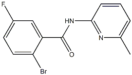 2-bromo-5-fluoro-N-(6-methylpyridin-2-yl)benzamide Struktur