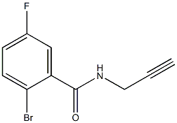 2-bromo-5-fluoro-N-prop-2-ynylbenzamide Struktur