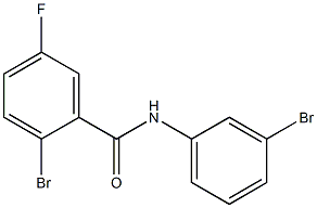 2-bromo-N-(3-bromophenyl)-5-fluorobenzamide Struktur