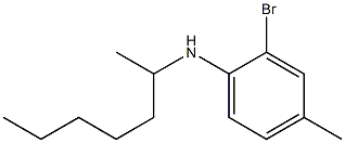 2-bromo-N-(heptan-2-yl)-4-methylaniline Struktur