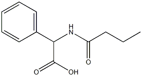 2-butanamido-2-phenylacetic acid Struktur