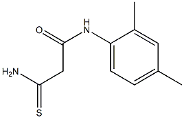 2-carbamothioyl-N-(2,4-dimethylphenyl)acetamide Struktur