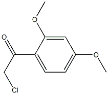 2-chloro-1-(2,4-dimethoxyphenyl)ethan-1-one Struktur