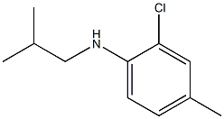 2-chloro-4-methyl-N-(2-methylpropyl)aniline Struktur