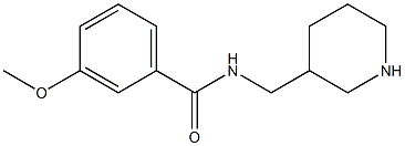 3-methoxy-N-(piperidin-3-ylmethyl)benzamide Struktur