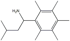 3-methyl-1-(2,3,4,5,6-pentamethylphenyl)butan-1-amine Struktur