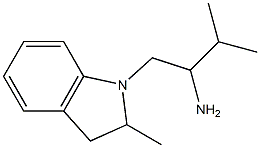 3-methyl-1-(2-methyl-2,3-dihydro-1H-indol-1-yl)butan-2-amine Struktur