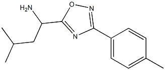 3-methyl-1-[3-(4-methylphenyl)-1,2,4-oxadiazol-5-yl]butan-1-amine Struktur