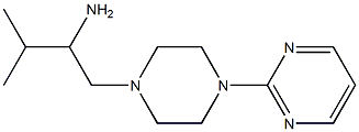 3-methyl-1-[4-(pyrimidin-2-yl)piperazin-1-yl]butan-2-amine Struktur