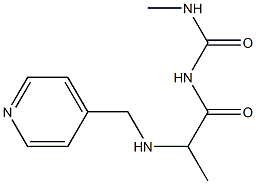 3-methyl-1-{2-[(pyridin-4-ylmethyl)amino]propanoyl}urea Struktur