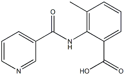 3-methyl-2-[(pyridin-3-ylcarbonyl)amino]benzoic acid Struktur