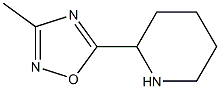 3-methyl-5-(piperidin-2-yl)-1,2,4-oxadiazole Struktur